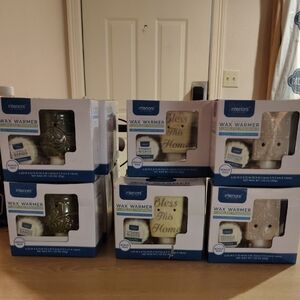 Interiors Wax Warmer Set - Cream and Brown